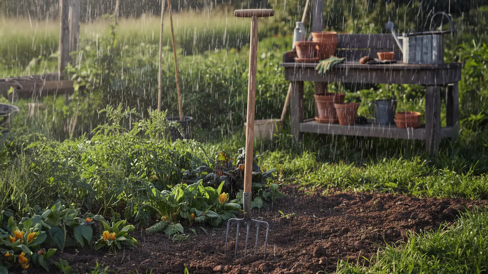 Pluie excessive au jardin : adapter son sol durablement